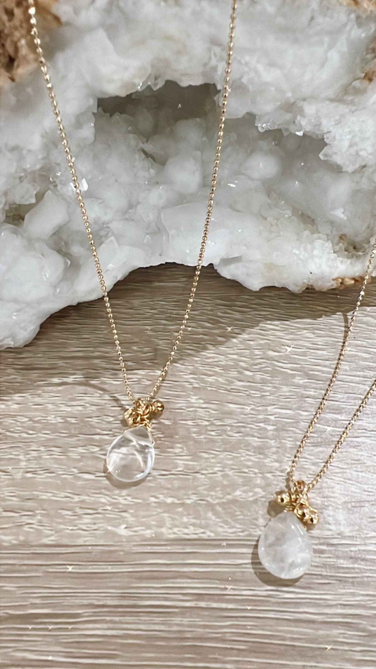 Clear Drop Necklace