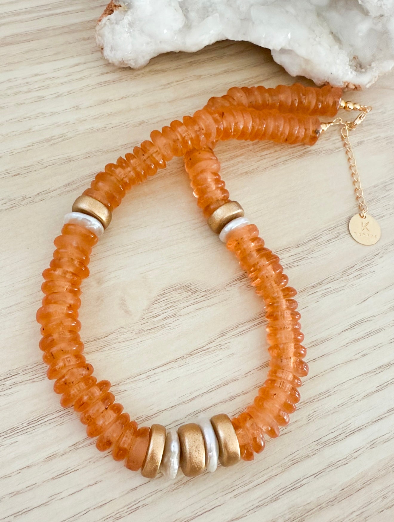 Orange Sea Necklace