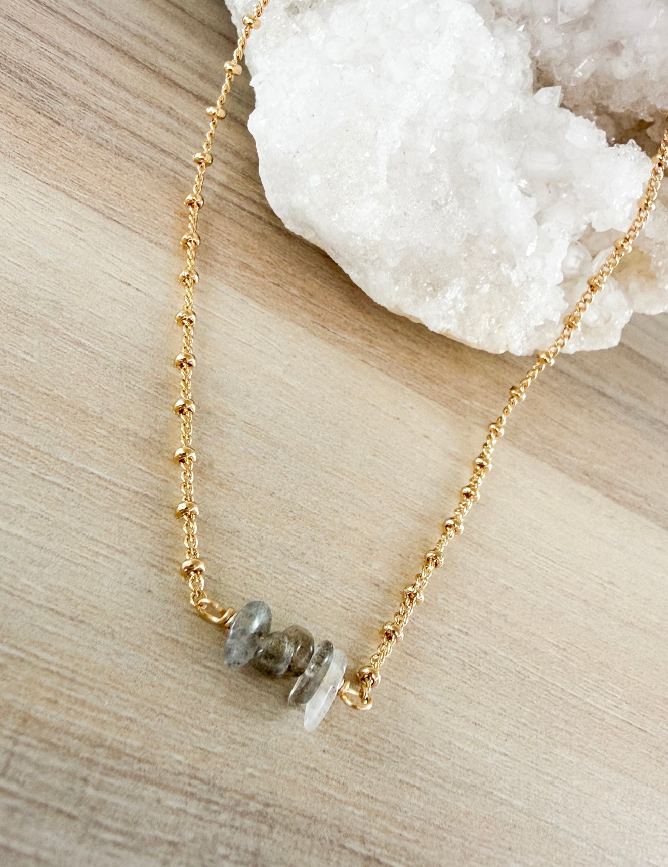 Labradorita simple Necklace