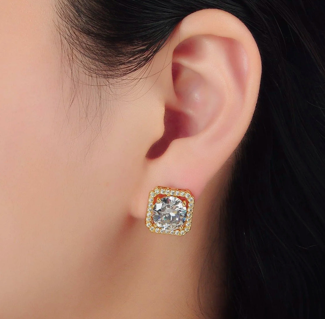 Square Stud Earrings
