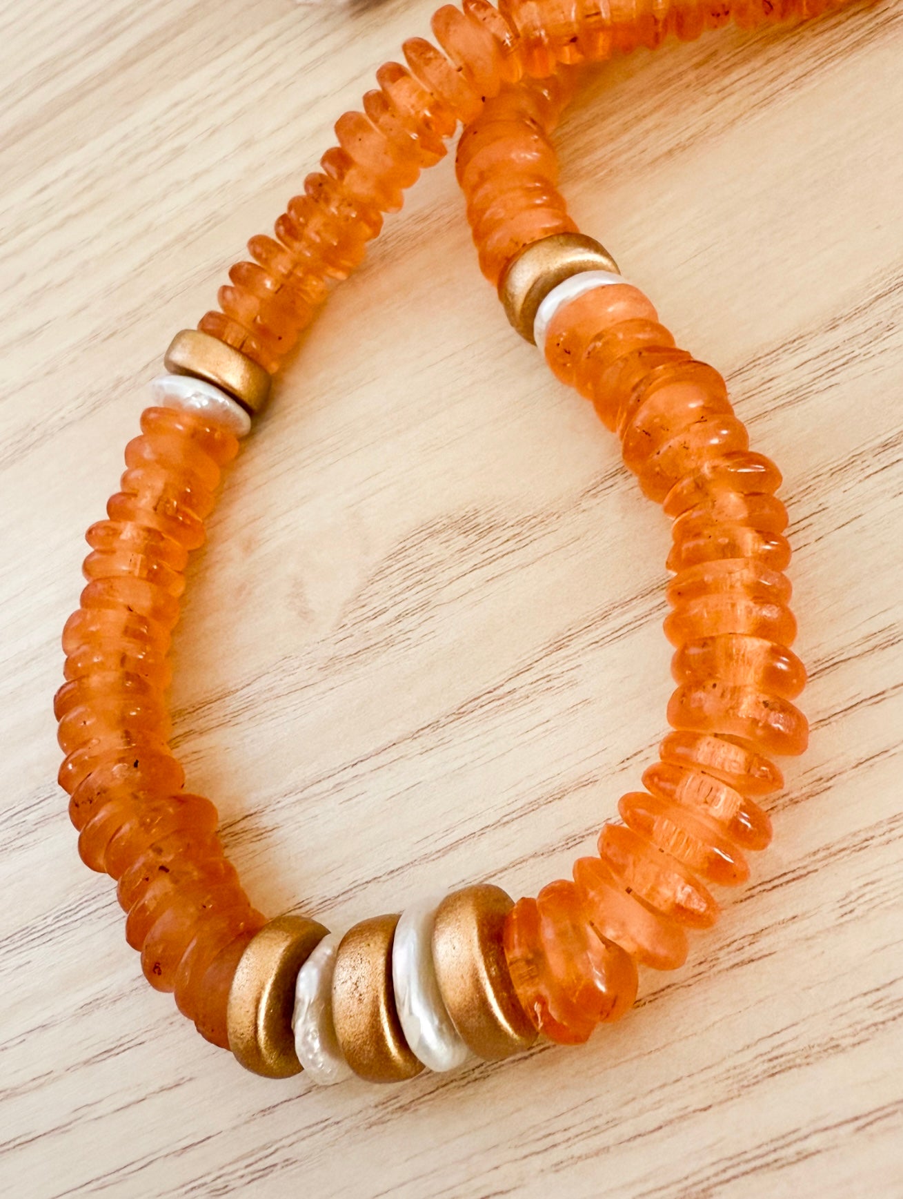 Orange Sea Necklace