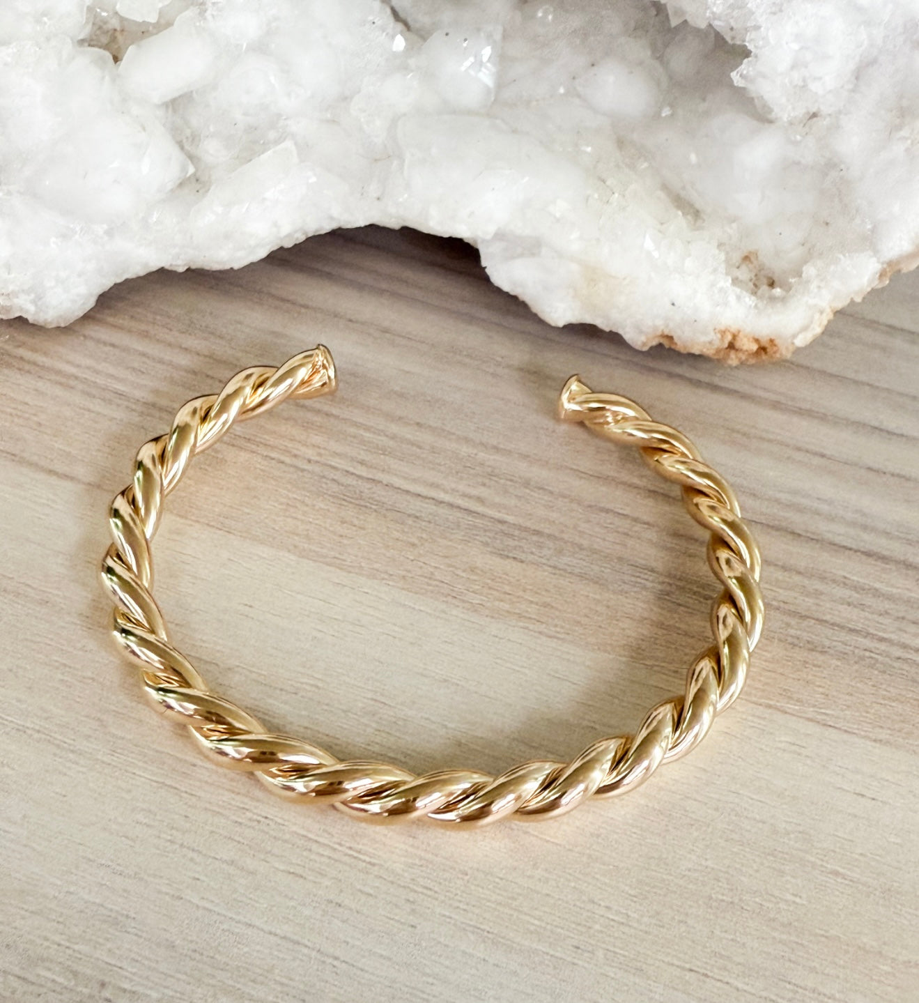 Twist cuff bangle