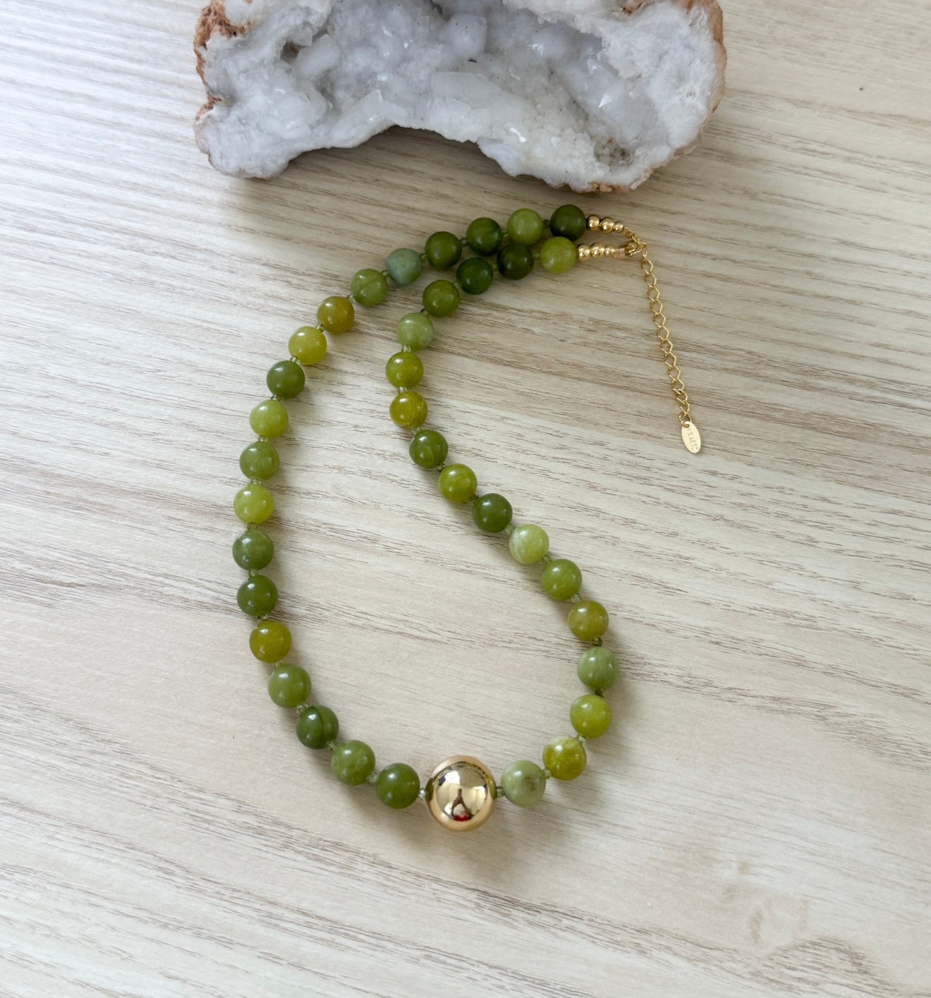 Camelia Green Necklace