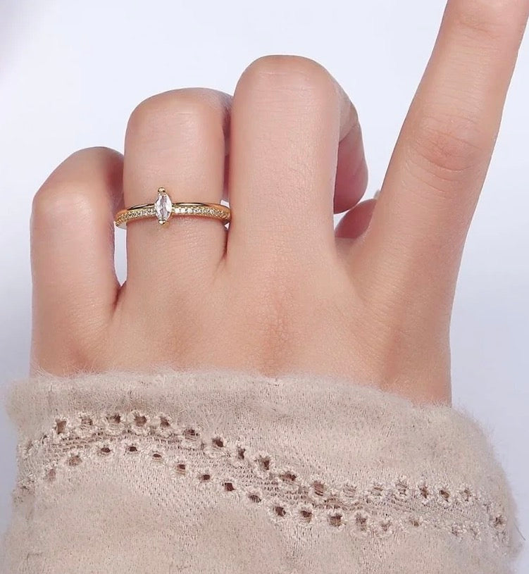 Clear Marquise Ring