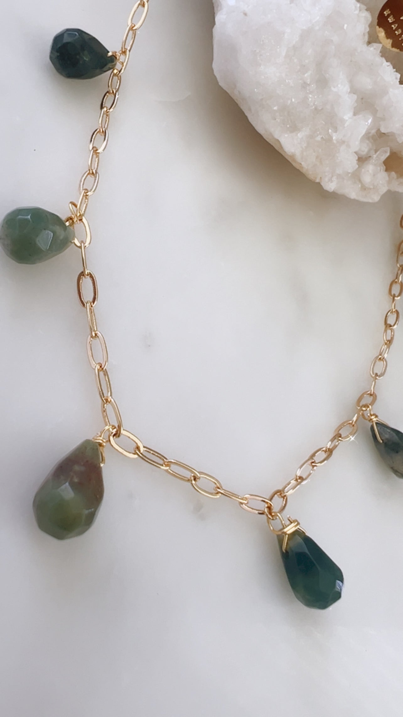 Green Drops Necklace