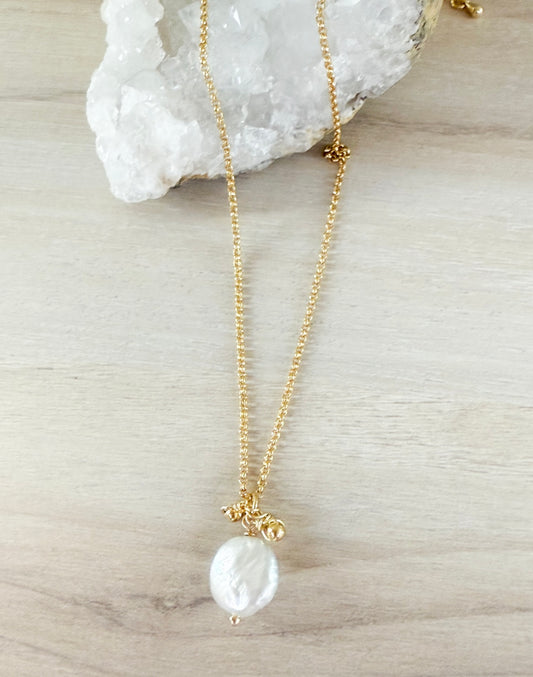 Coin Pearl Necklace