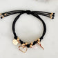 Amy Open Heart Bracelet (Black)