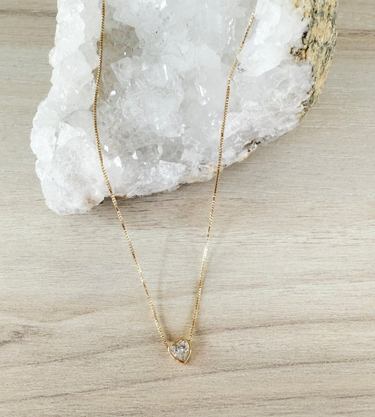 Heart Zirconia Necklace