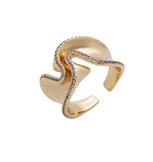 Foil Wavy Ring