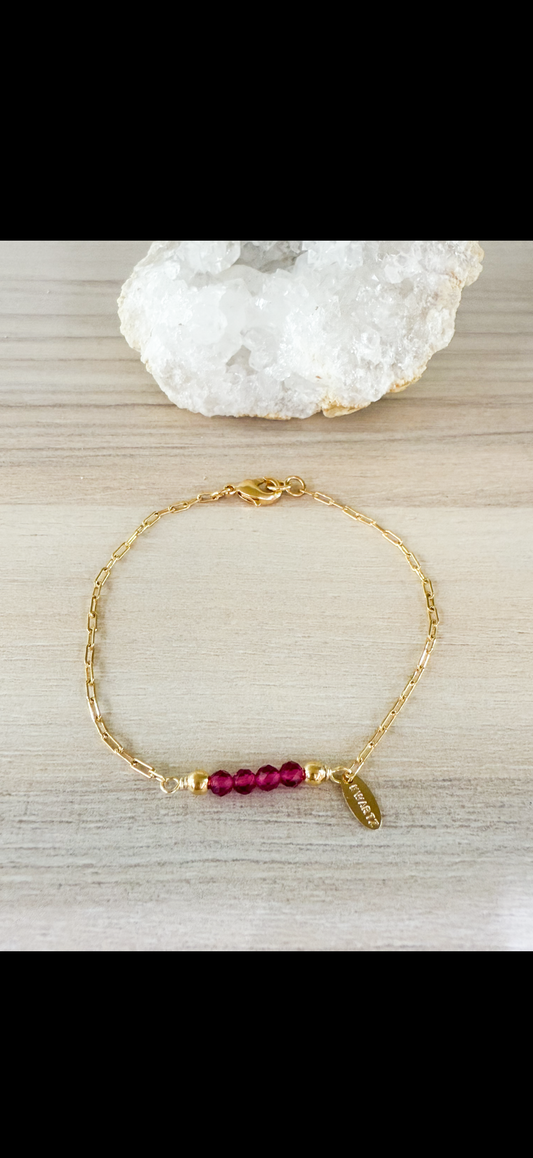 Fucsia Cristal Bracelet