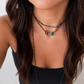 Long Crochet Ball Necklace