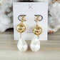 Large Barroque & Ball Long Earrings