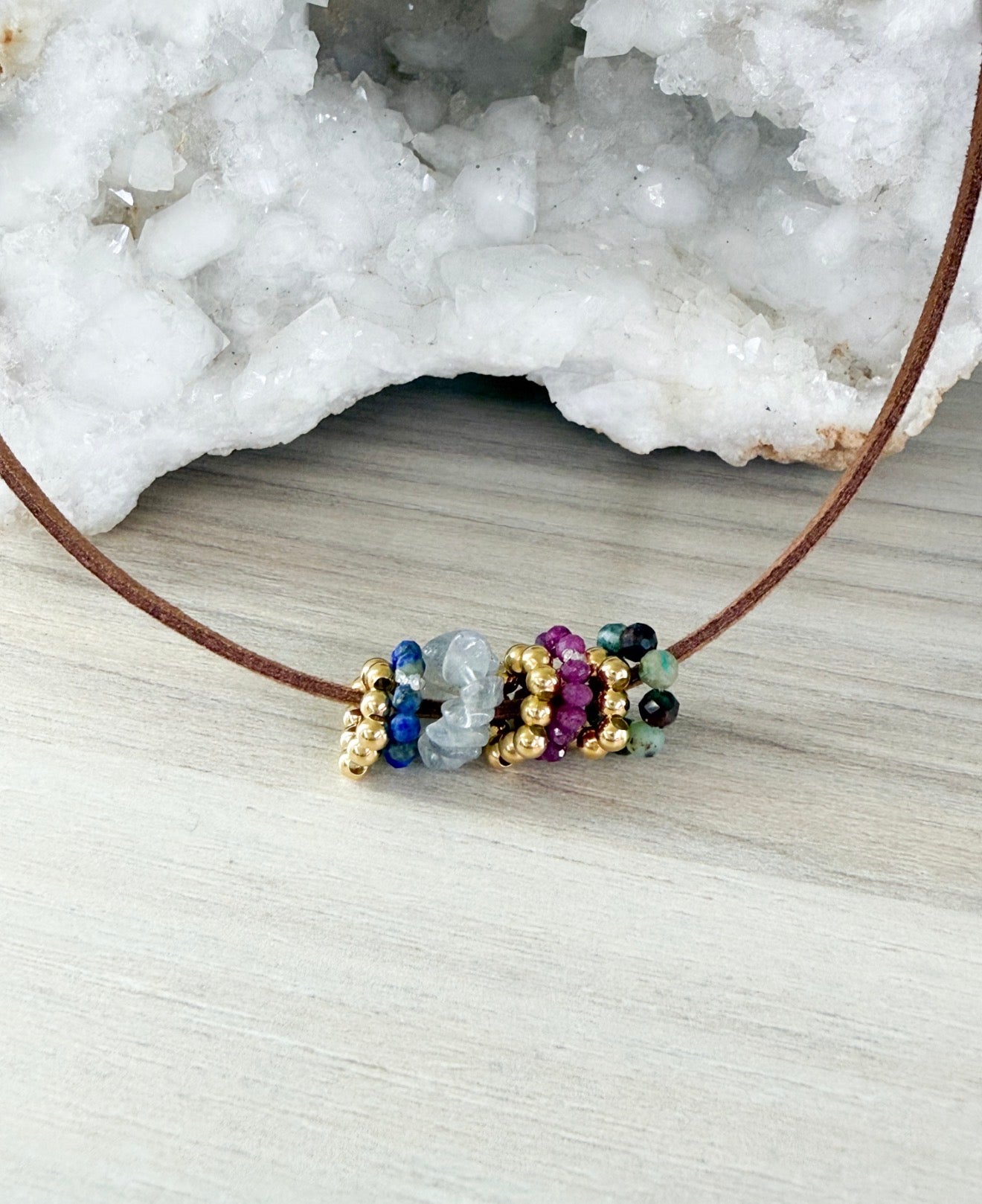 Puglia Donut Gemstones Necklace