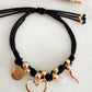Amy Open Heart Bracelet (Black)