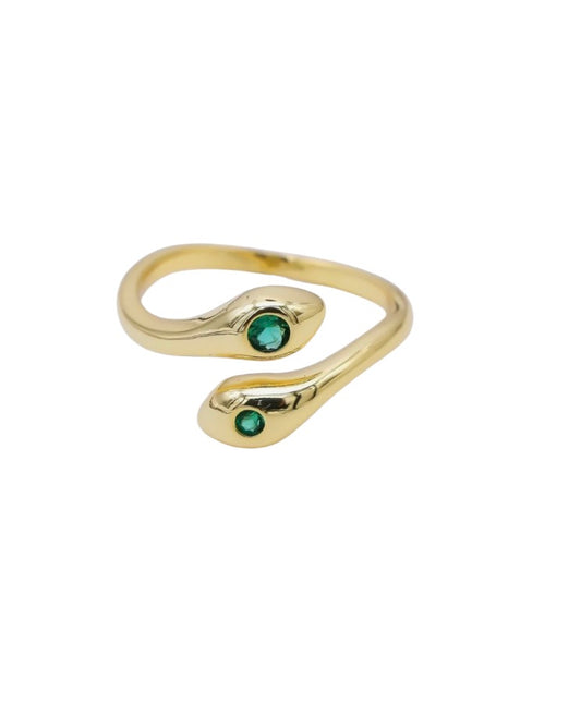 Snake Green Ring