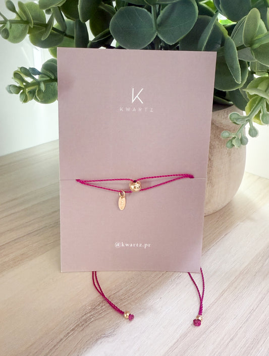 Simple Ball Fucsia Bracelet