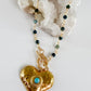 Turquoise Heart Beads Necklace