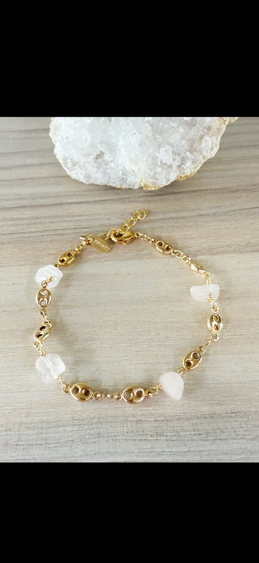 Rose Quartz Mini Daniela Bracelet