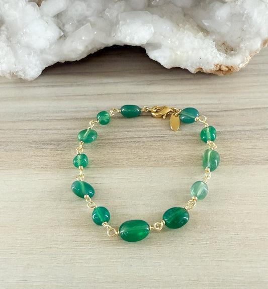 Green Agate Bracelet