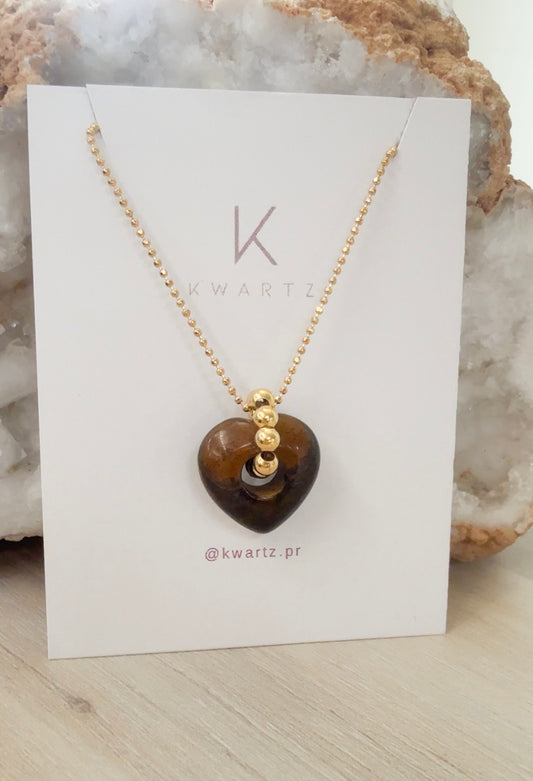 Dulce Amor Necklace (Ojo de tigre)