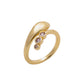 Triple Dotted Snake Ring
