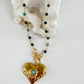 Turquoise Heart Beads Necklace