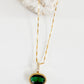 Sandy Emerald Necklace