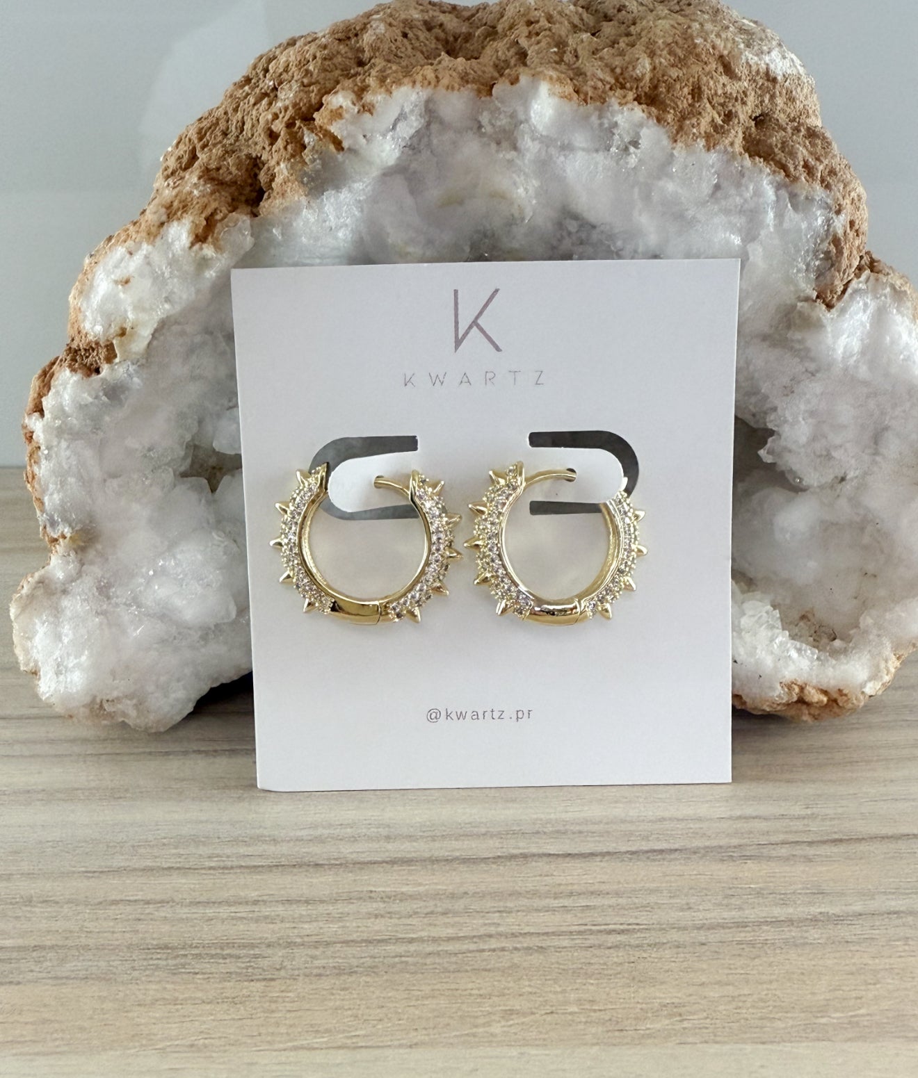 Spike Huggies Earrings