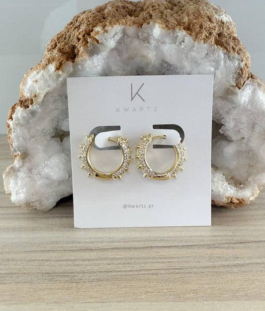 Spike Huggies Earrings