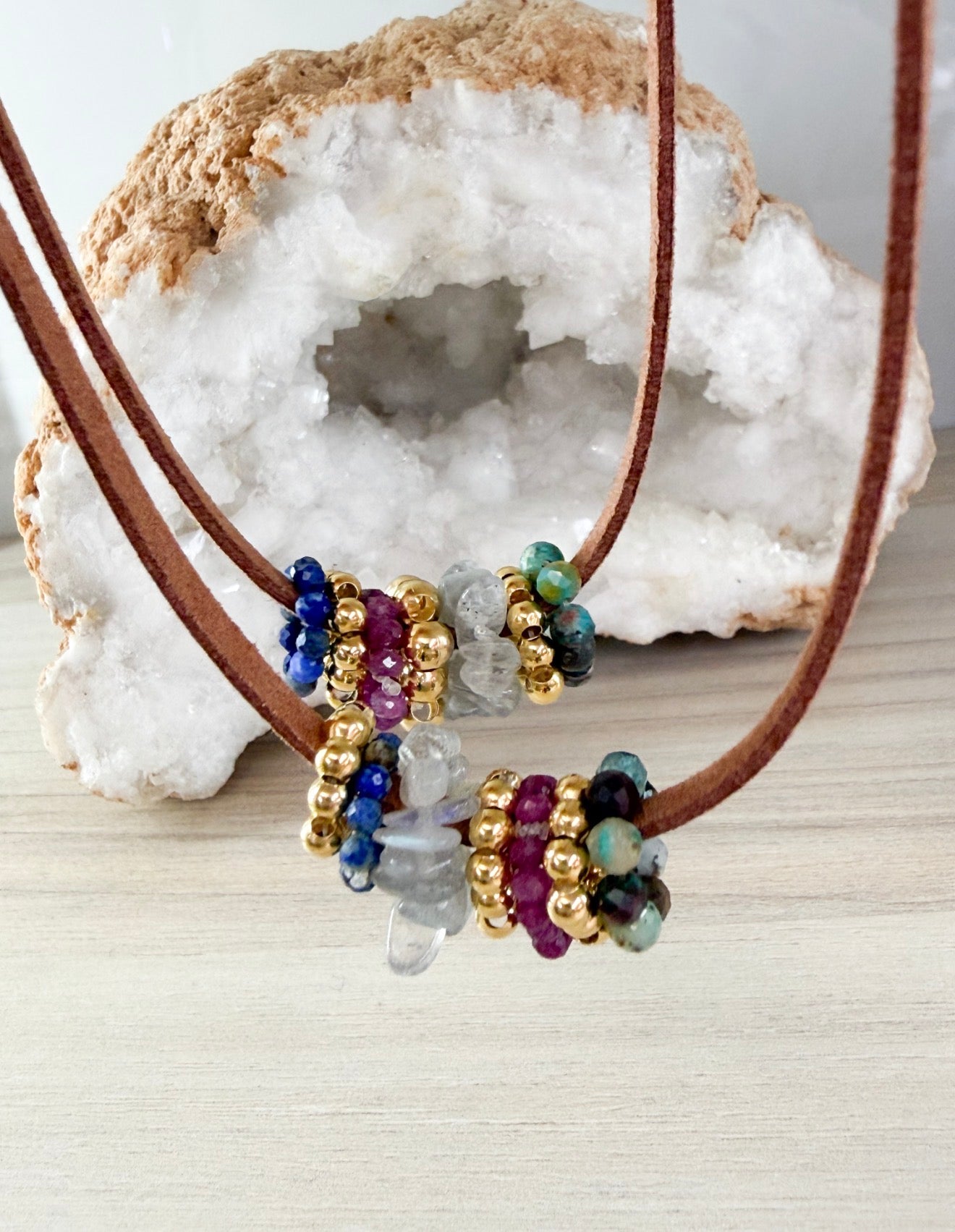 Puglia Donut Gemstones Necklace