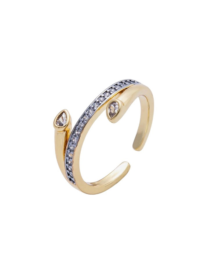 Drop Triple Band Ring