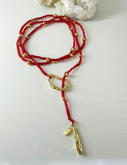 Crochet Lariat Necklace