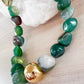 Green Agate Gemstone Necklace