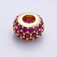 Fucsia Zirconia Round Necklace