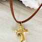 Chunky Cross Cord Necklace