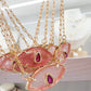 Rose Quartz Eye Necklace