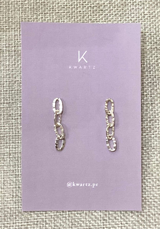 Silver chain earrings 925