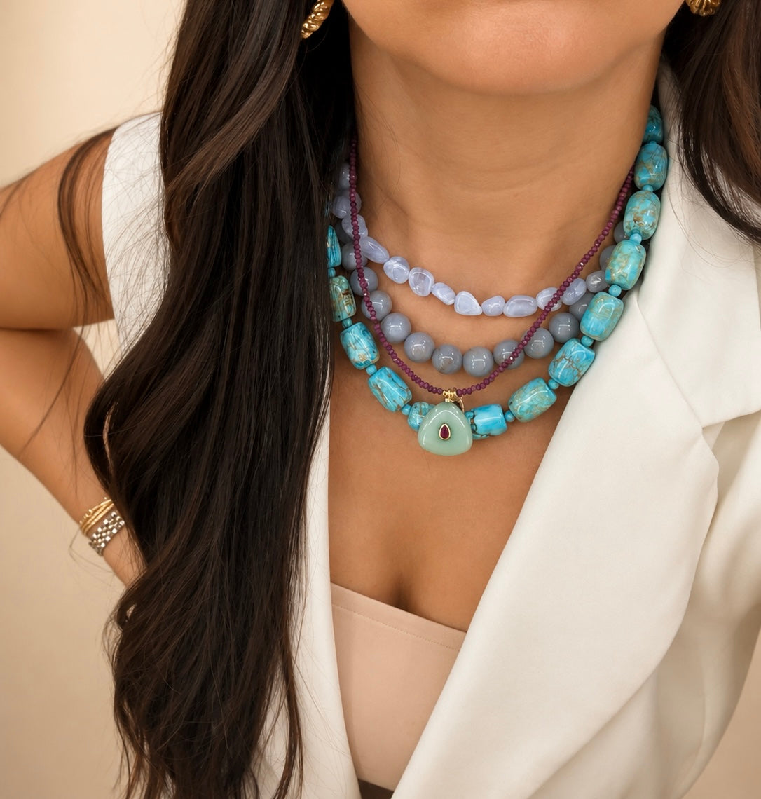 Magnes Gemstone Necklace