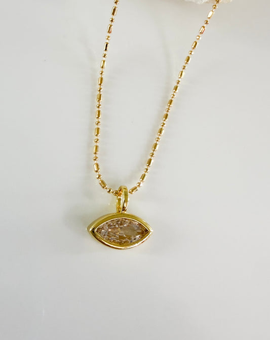 Eye Zirconia Necklace