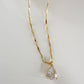 Zirconia Clear Drop Neckalce