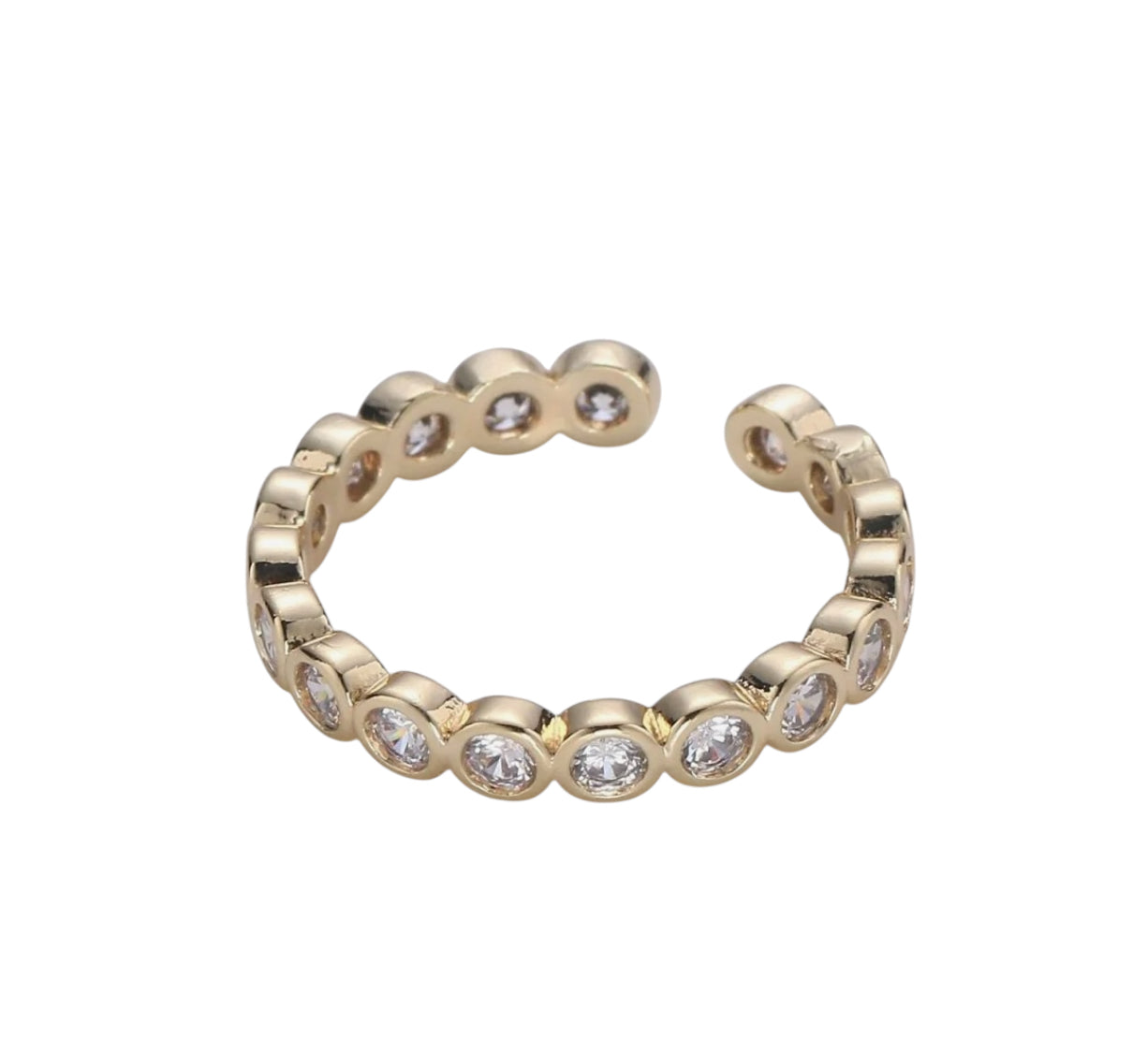 Clear Round Zirconia Ring