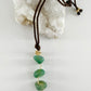 Green Agate Brown Cord