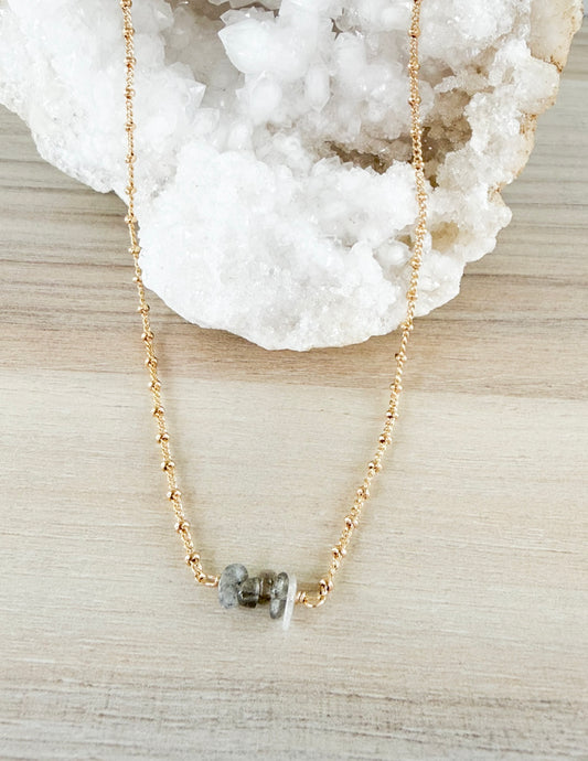 Labradorita simple Necklace