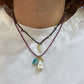 Crochet multicolor fish Necklace