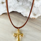 Chunky Cross Cord Necklace