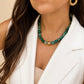 Green Agate Gemstone Necklace