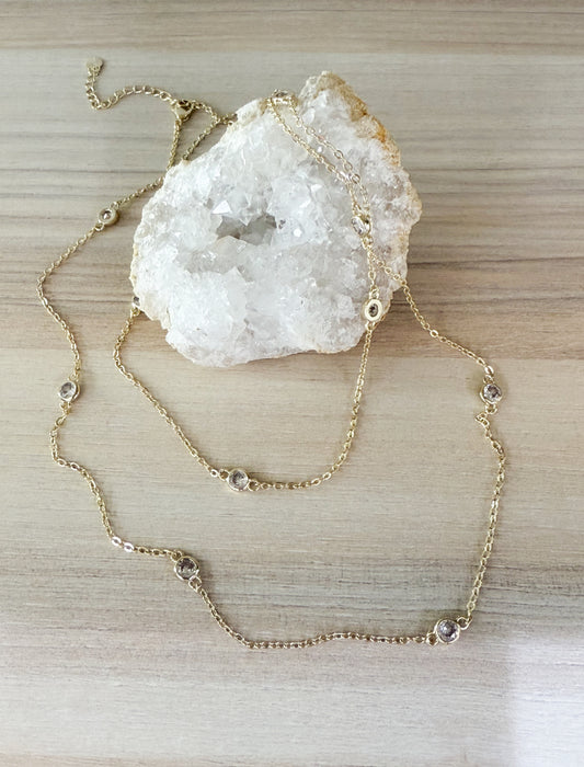CZ Long Necklace