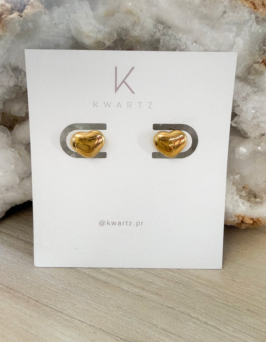 Heart Stud Stainless Steel