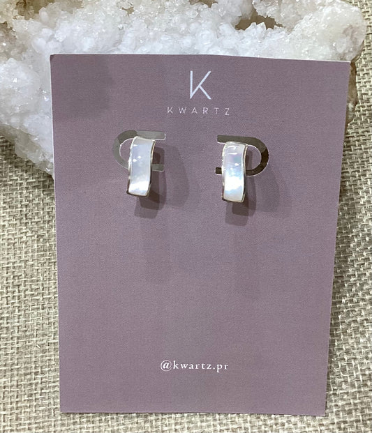 Madre perla Huggies curve silver