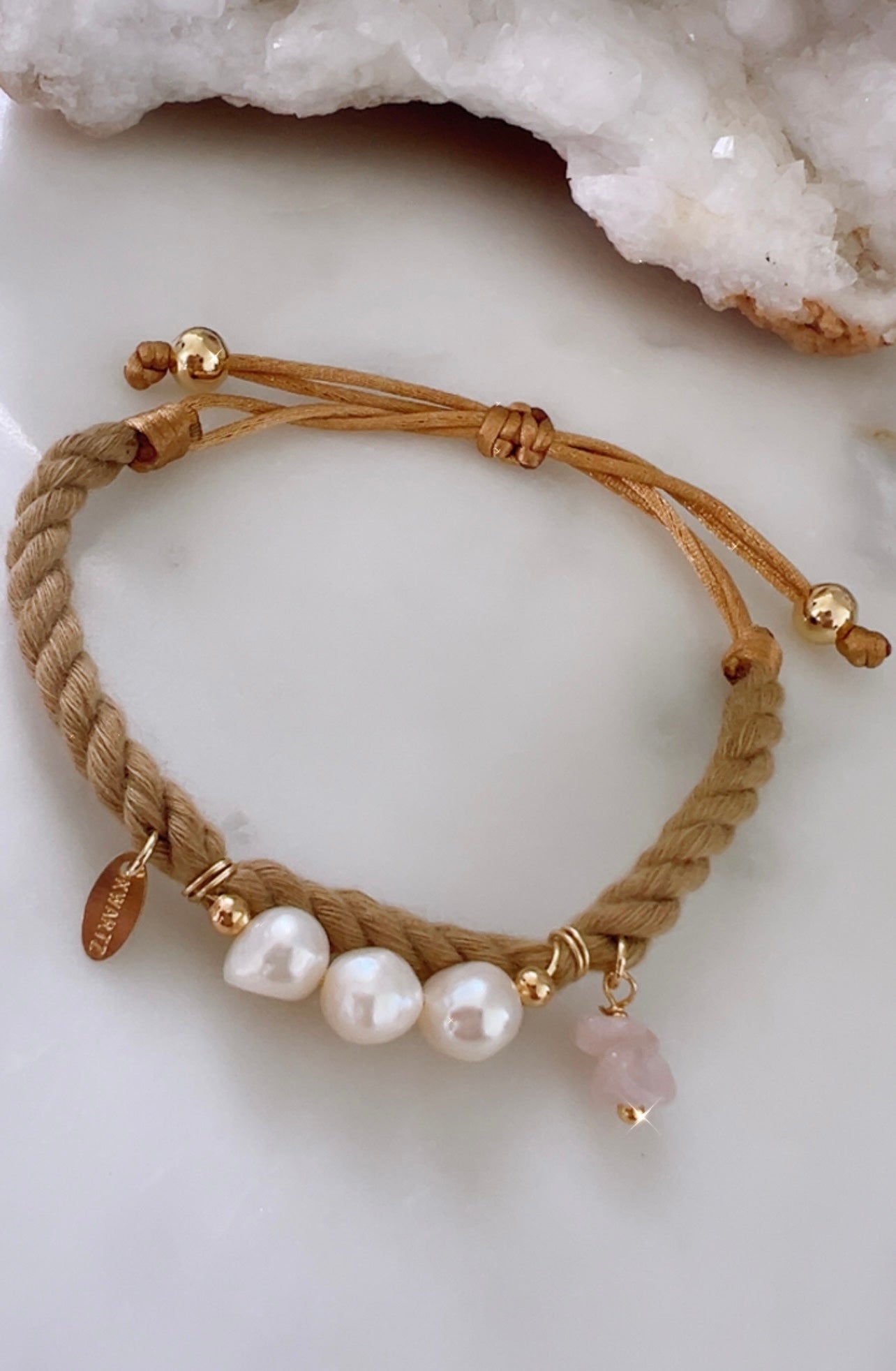 Arene Bracelet (rose quartz)